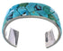 Turquoise Inlay Southwest Silver Bracelet FX27351